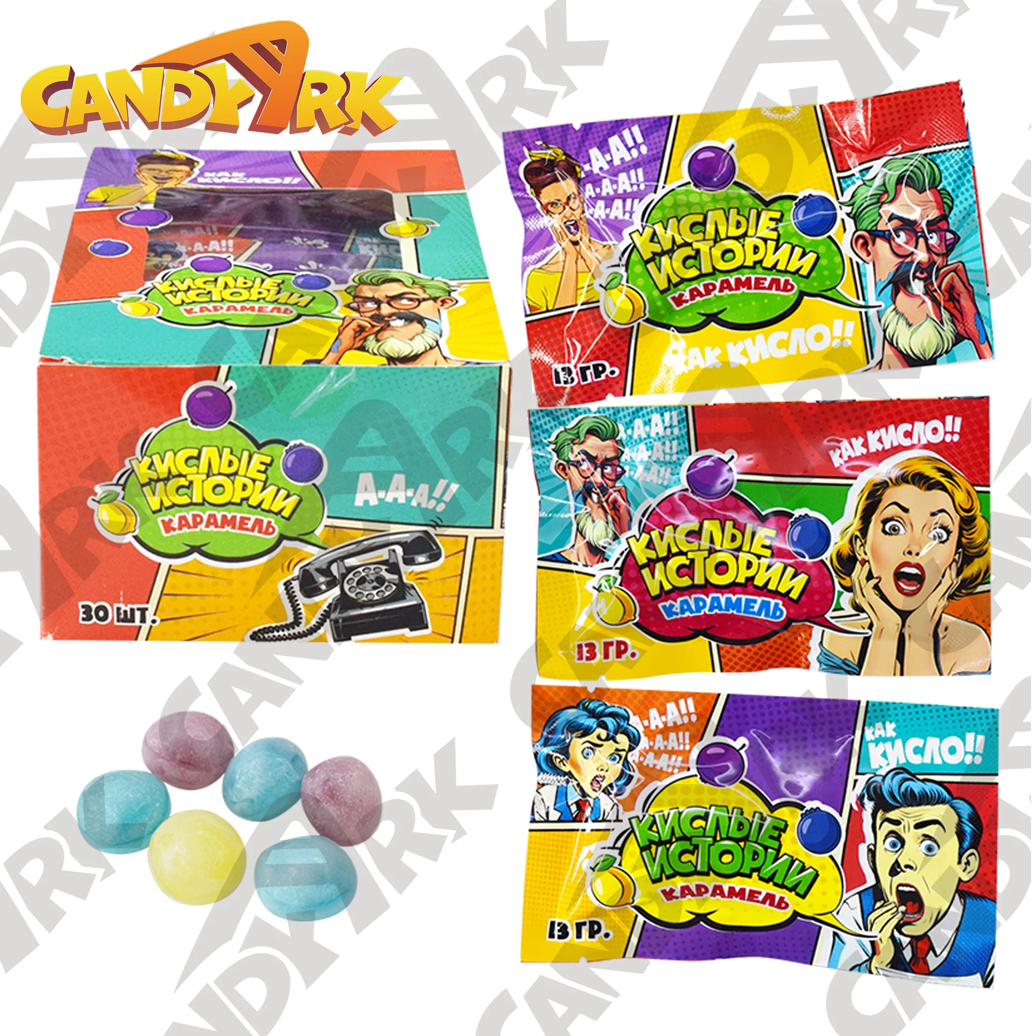 OEM factory custom halal sour sweet hard candy