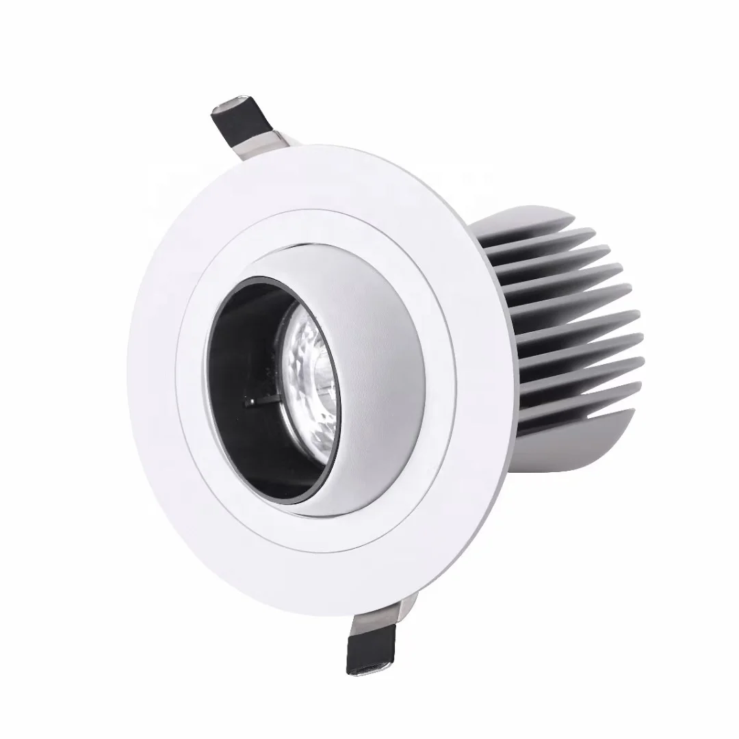 10w LED Spotlight Embedded Ceiling Light Orientable Gimbal Angle Recessed Downlight Lamp Living Room Store Lighting Fixture