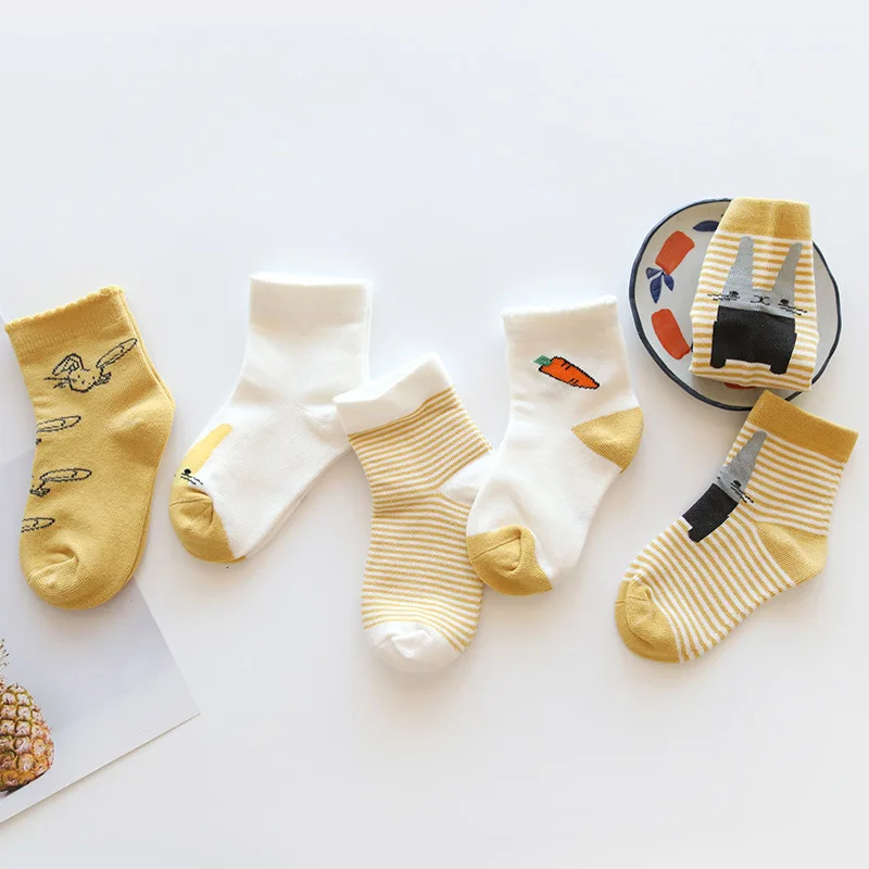 
Wholesale In Store Knitted Kids Socks Organic Baby Socks Cotton With OEM Design 