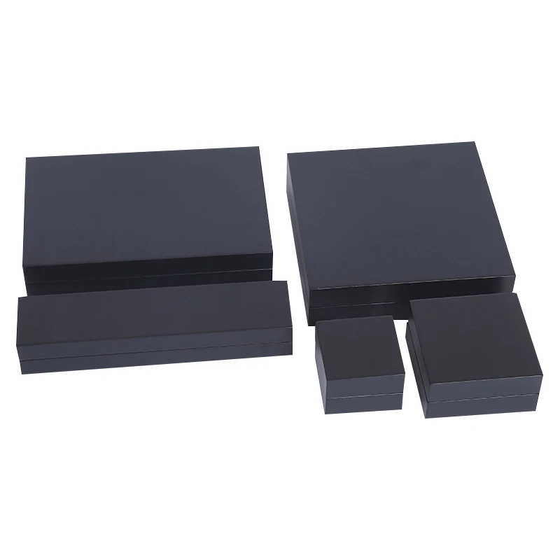 Elegant propose marriage gift wedding jewelry set wooden box customized