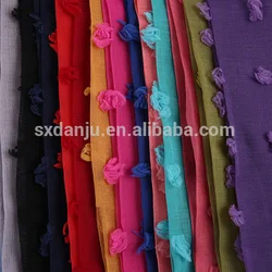 Durable support dress checks uragiri 100 poly woven polyester dot fabric