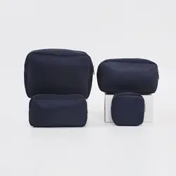 Keymay Stock Fast Ship DIY Cosmetic Bag with Chenille Letter Patches Makeup Bag Valentine Gift Nylon Pouch Bag for Travel