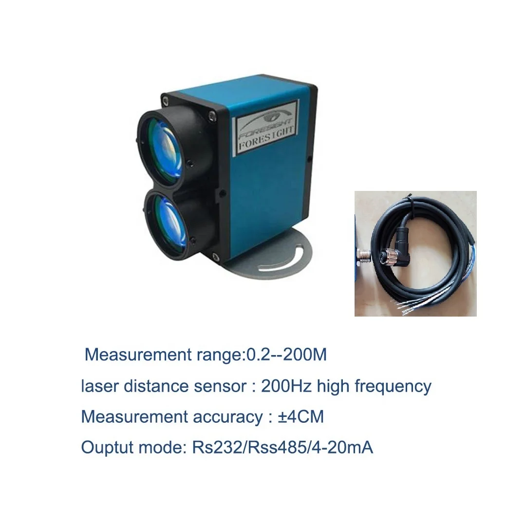 635nm длина волны RS232 интерфейс связи лазерный датчик расстояния Обнаружение уровня материала