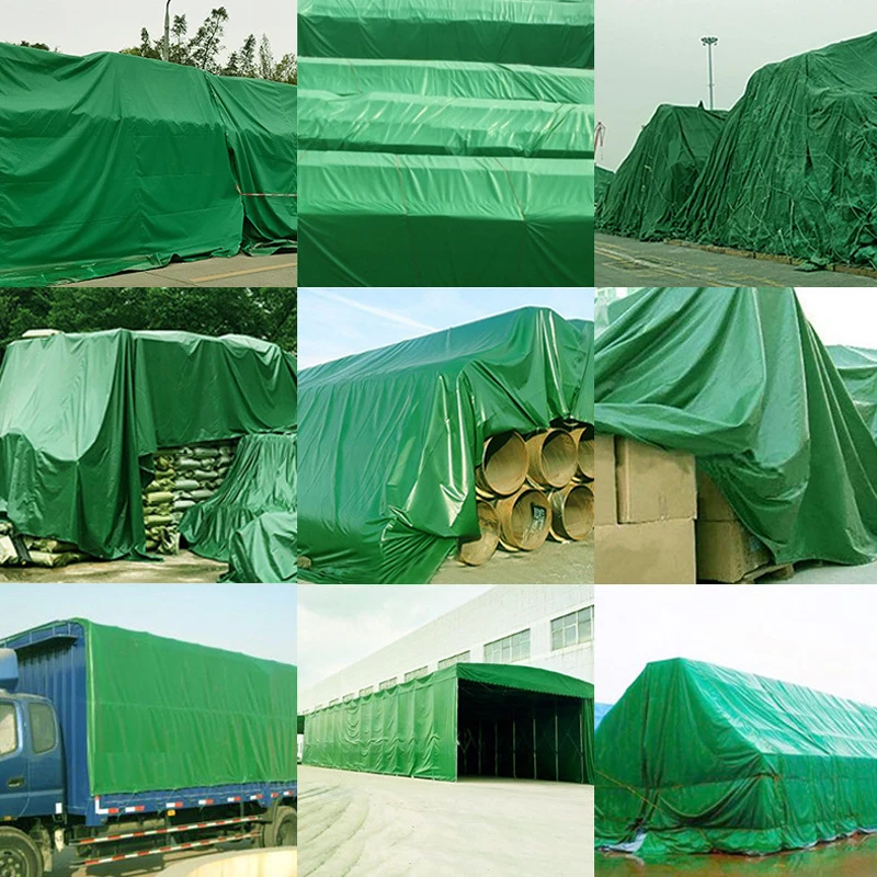 Made In China Waterproof Anti-uv Stain Resistant Green Pe Tarpaulin For Tent Truck Cover And Outdoor Security