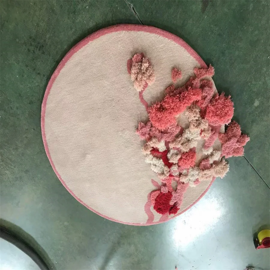 Hand Tufted Woolen Carpets Luxury Carpet for Living Room Carpet Manufacturers Hand Tufted Rugs Customized Plush Kitchen Rug