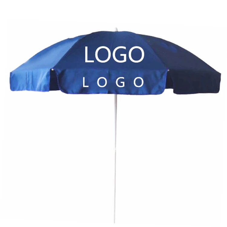 YS-9020 Factory Supply  Large Sun Umbrella Custom Printed Advertising Brand Broadcast Windproof Outdoor Beach Umbrella