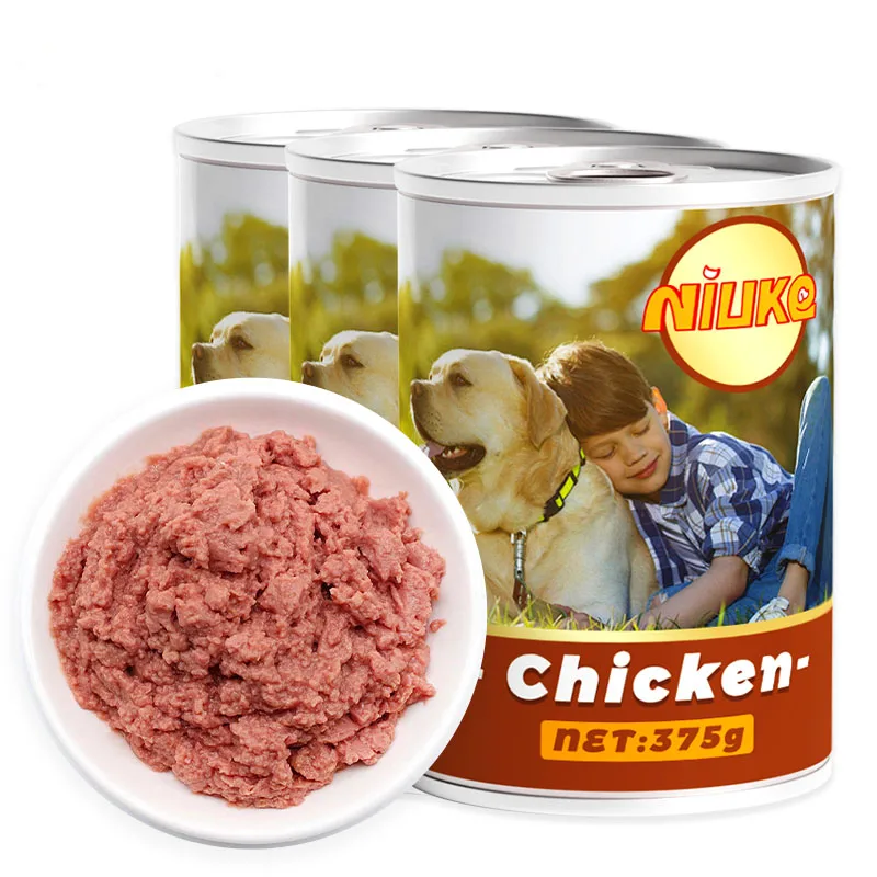 OEM Factory Wholesale 375g 430g Chicken Beef Dog Wet Canned Food