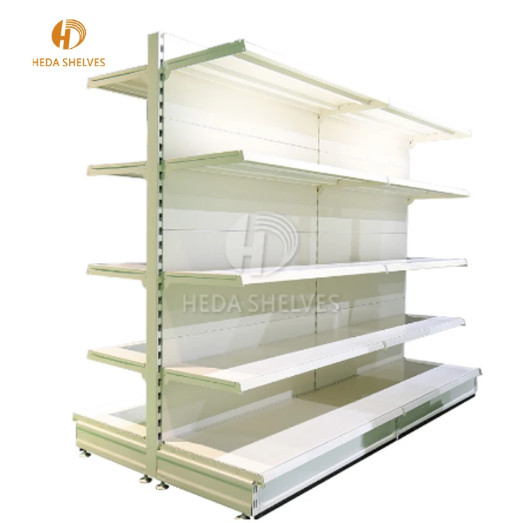Supermarket metal shelf gondola shelving for retail shop fitting