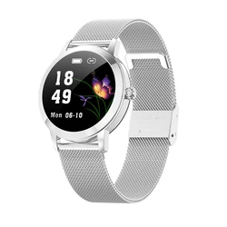Smart Wrist Watch Sport Women Heart Rate Monitor Health  Ip68 Metal Strap Smartwatch