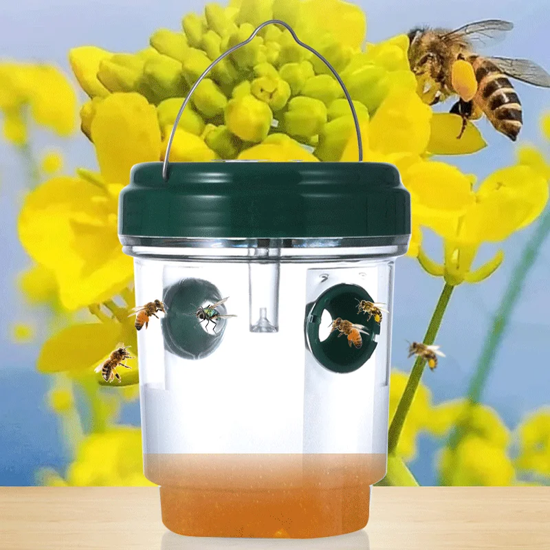 Lighting Outdoor Fruit Fly Traps Solar Powered Luminescence Waterproof fruit flies trap For Pest Killing