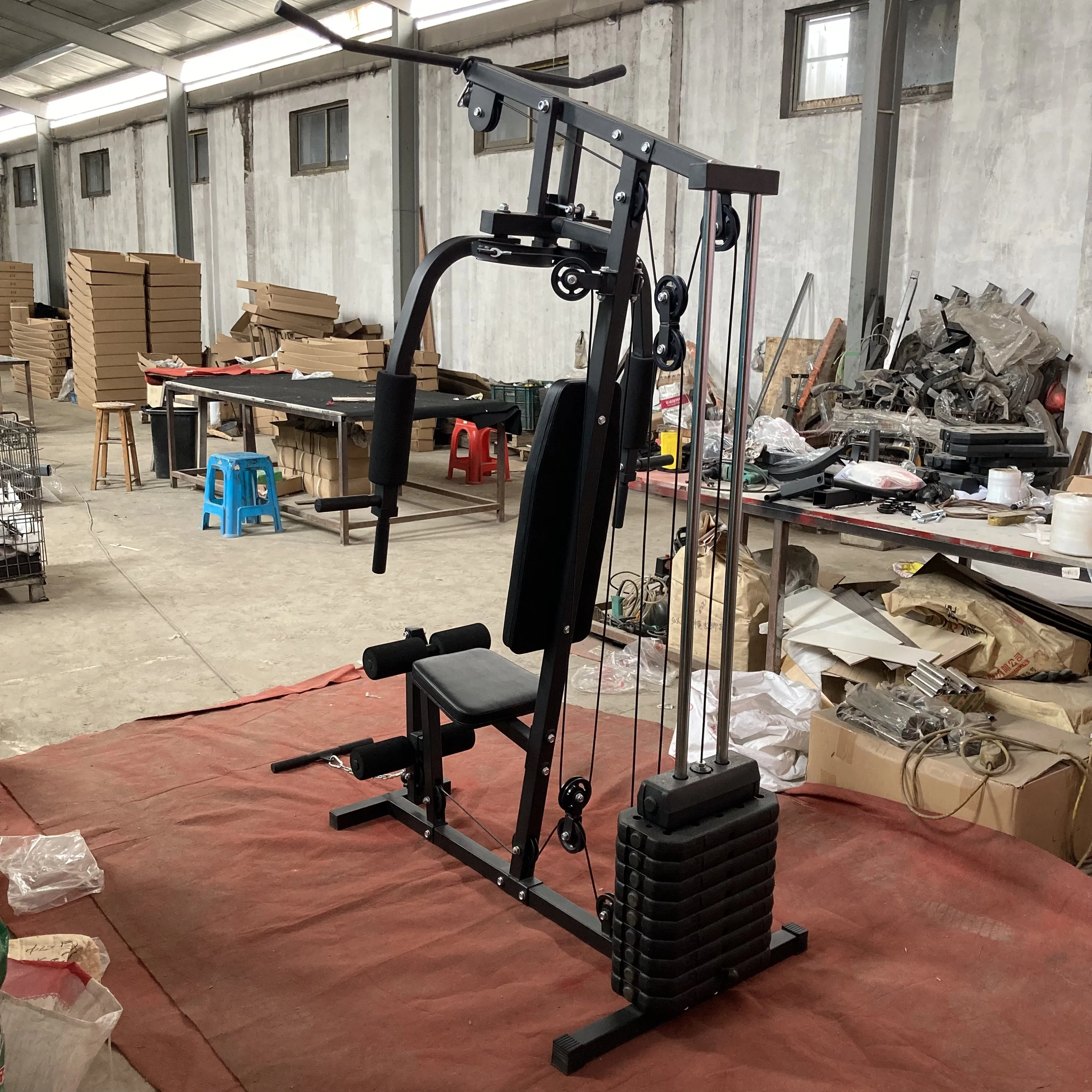 Linefar Fitness Multi Gym Station Bodybuilding Home Gym Equipment Single Person Mutli Function Station Home Gym