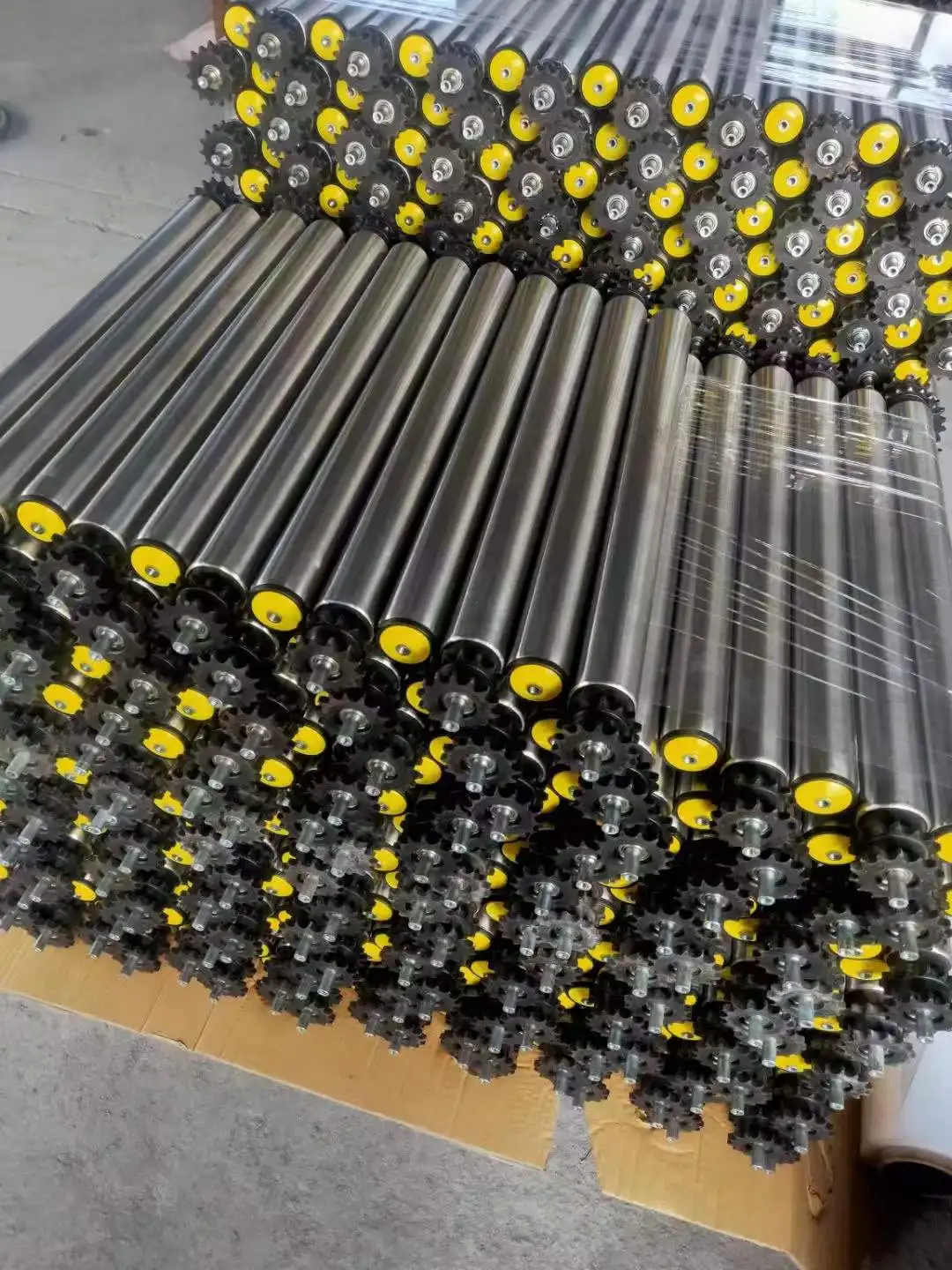 Customized Power Conveyor Double Sprockets rollers  Custom Drum Sprocket Rollers