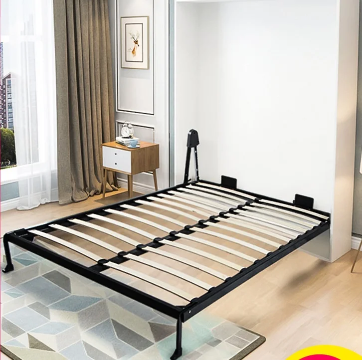 metal bed frame space saving vertical wall bed murphy wall bed mechanism