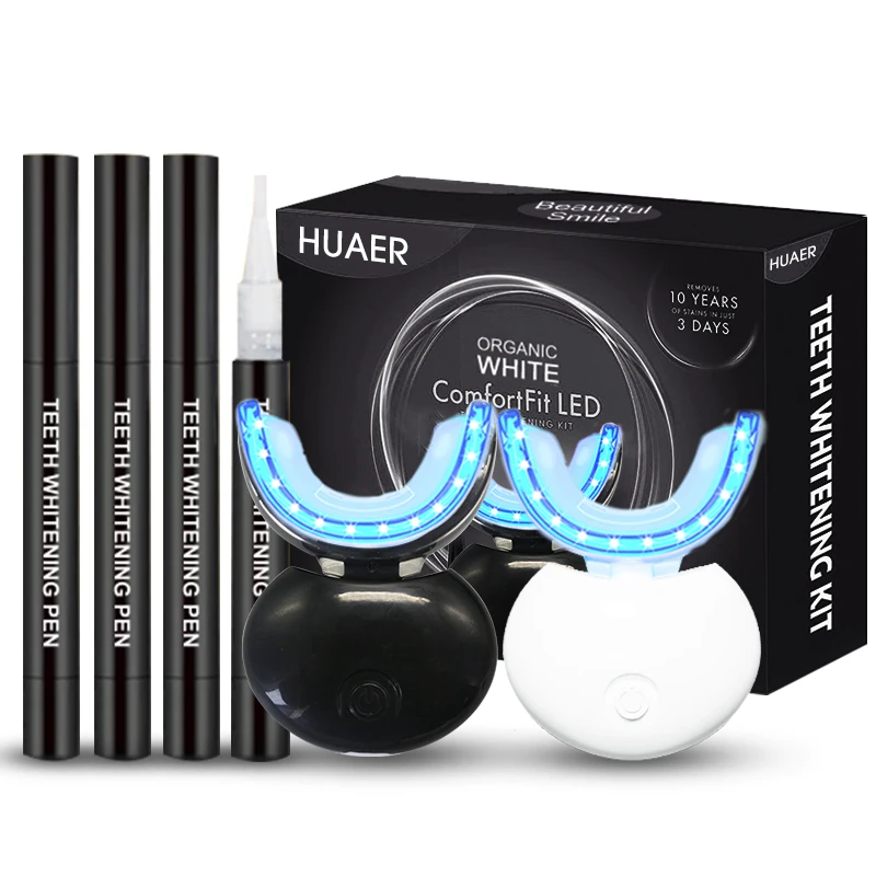 Wholesale Custom Label Private Logo Wireless Beautiful Smile Professional Gel Pens Led Free Sample Teeth Whitening Home Kit