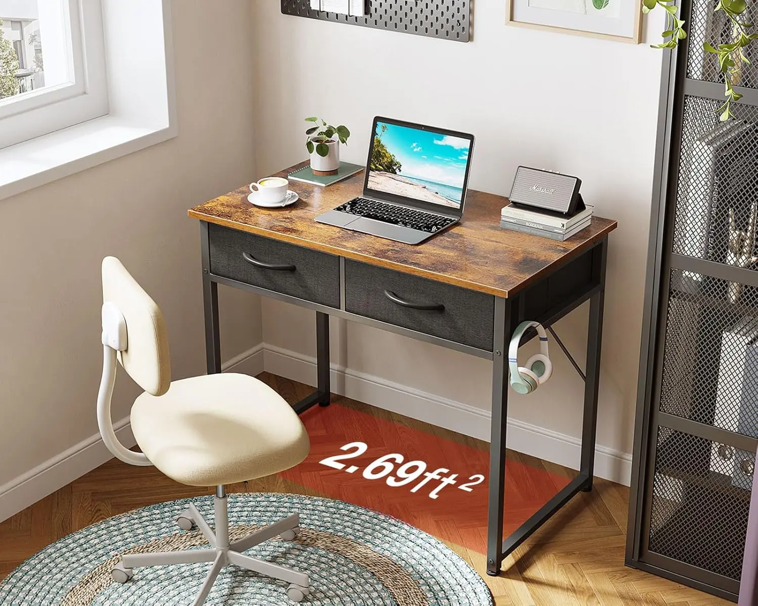 Combohome Custom Home Office Wood Corner Gaming Computer Desk PC Table With Monitor Stand