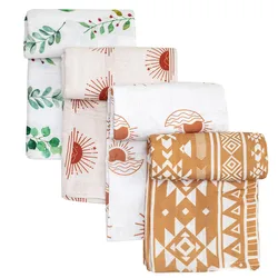 New Design Super Soft Cotton Bamboo Swaddle Blankets Muslin Wrap Baby Swaddle Blankets