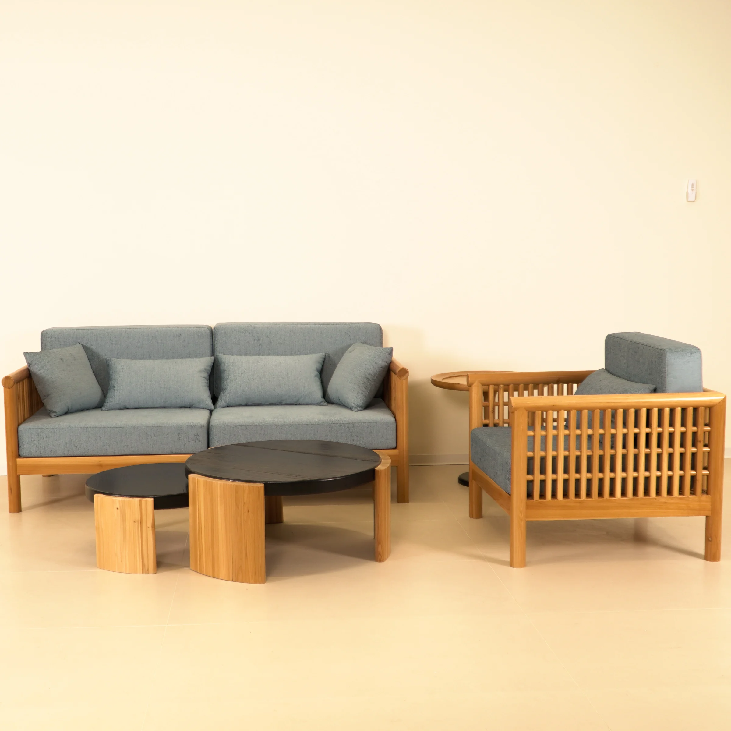 Home Furniture Solid Wood Armchair Modern Lounge Accent Sofa Chairs Upholstered Accent Chair Sofa Set Furniture