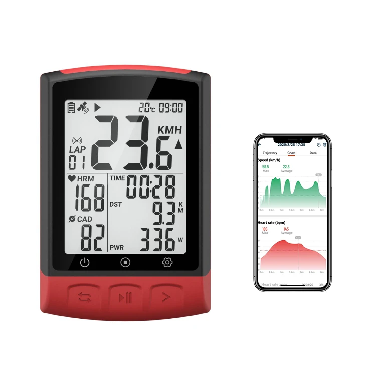Waterproof Performance GPS Cycling Computer Bike Computer Built-in Highly Sensitive GPS Chip