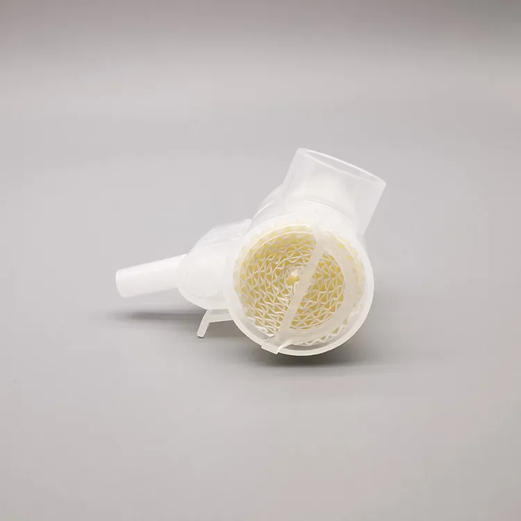 Easemed Disposable medical supplies tracheal HME tracheal heat and moisture exchanger with oxygen port