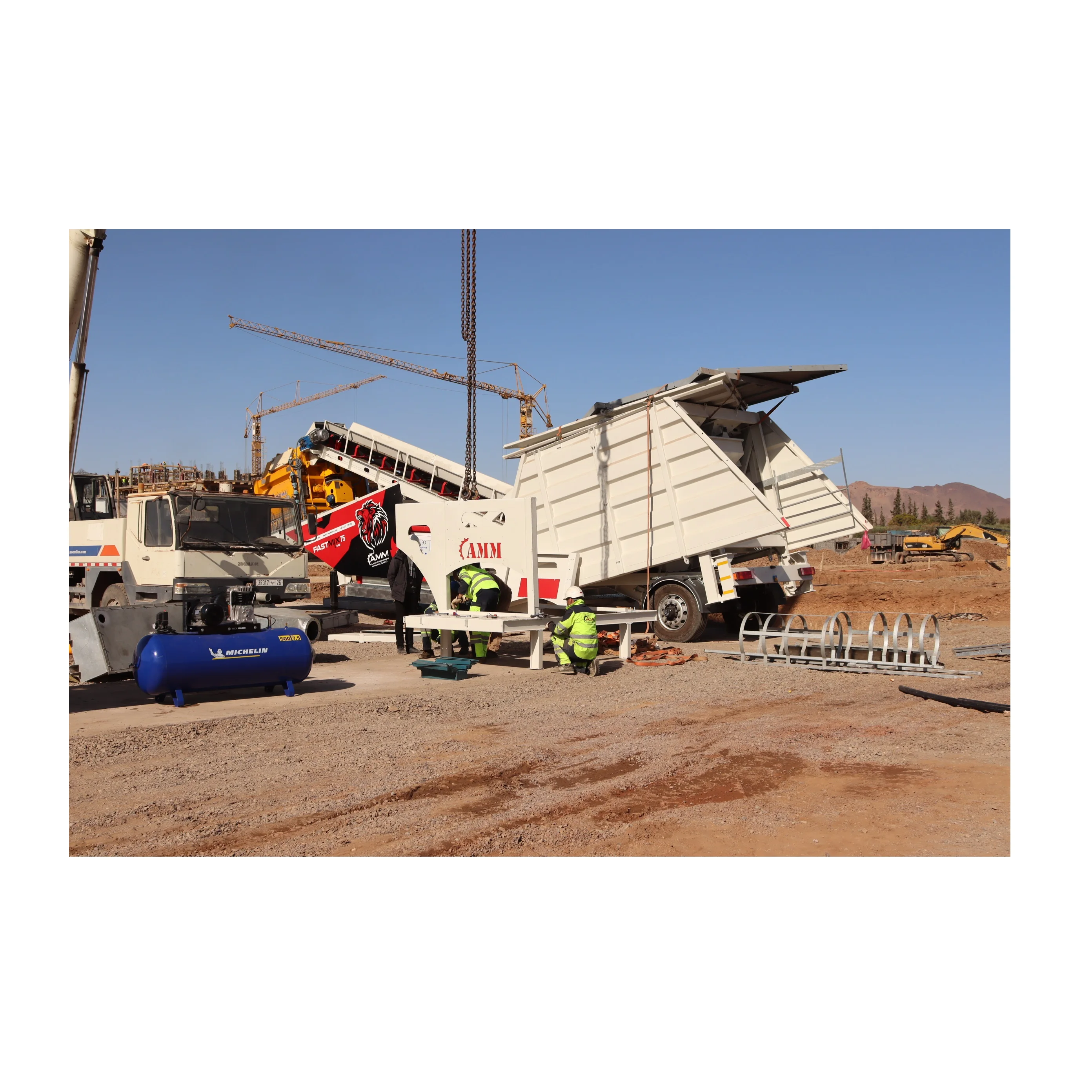 FASTMIX 100MB PLUS Mobile Concrete Batching Plant Ready Mix