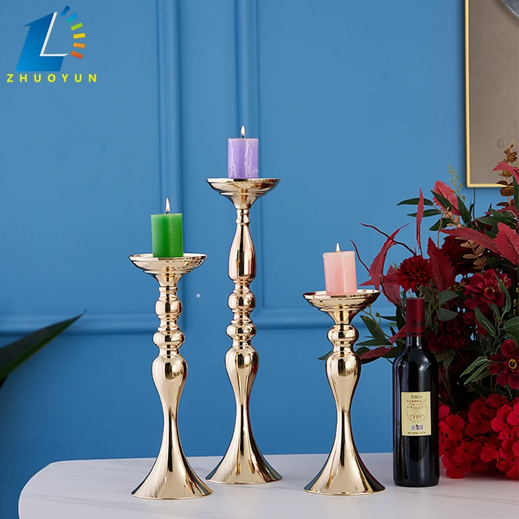 Wholesale Price Festival Party Wedding Decoration Table Centerpiece Gold Iron Metal Vase