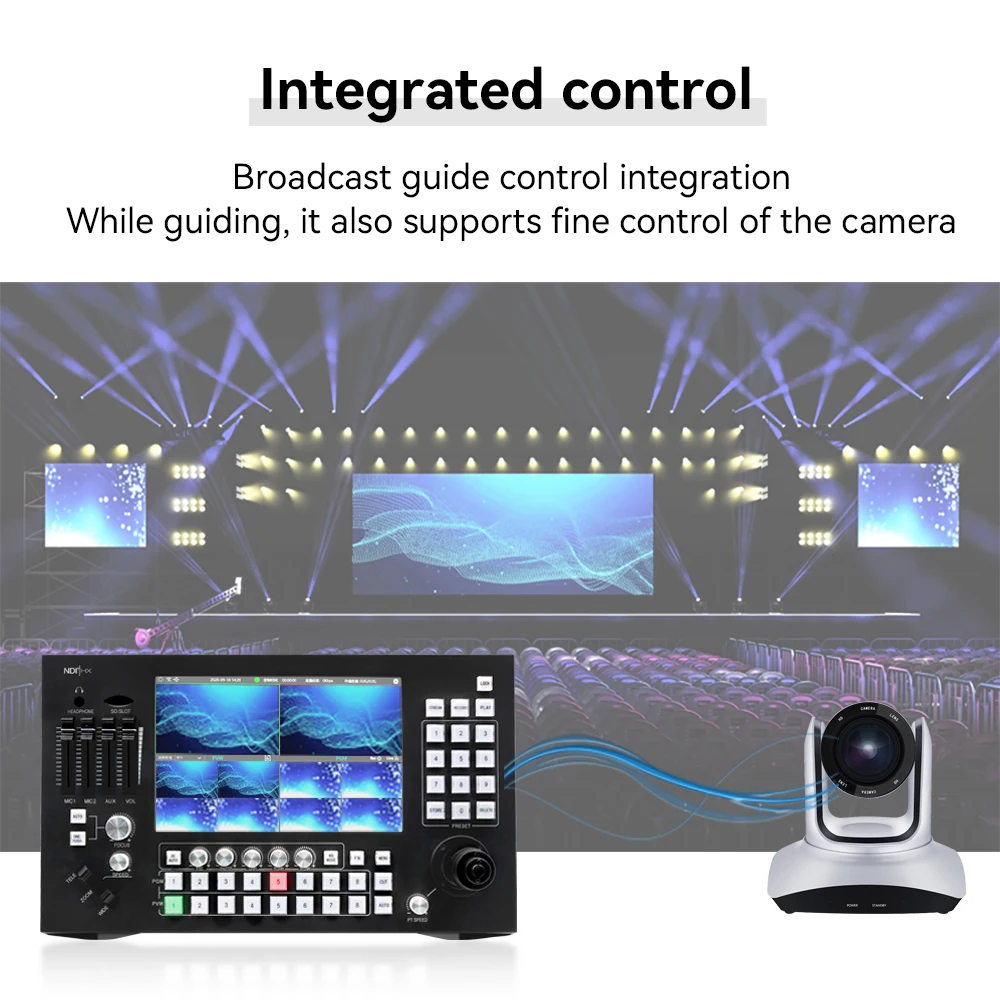 HDMI Camera Recording Host radio & tv broadcasting Recorder equipment video mixer ptz camera controller viscaip vmix