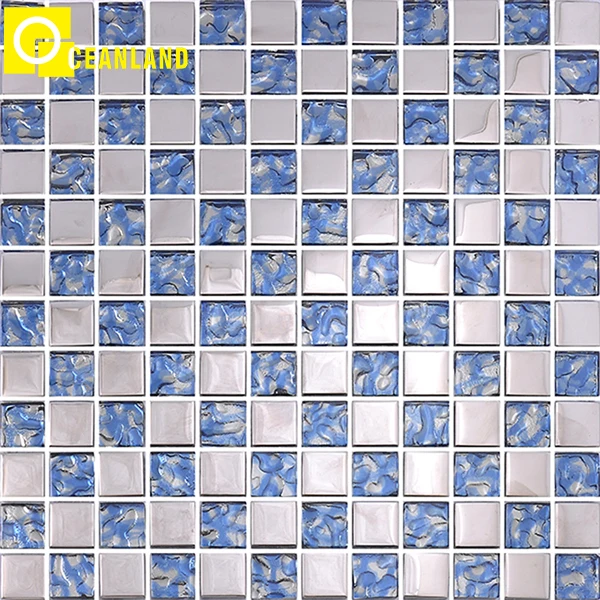 china cheap home waterproof wall 300x300 floor pink grey mosaic tiles