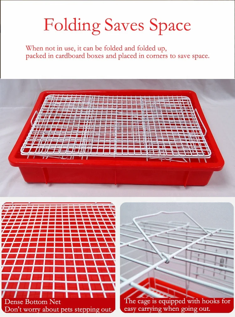 Anti Leakage Urine Portable Pet Cage Rabbit Cage