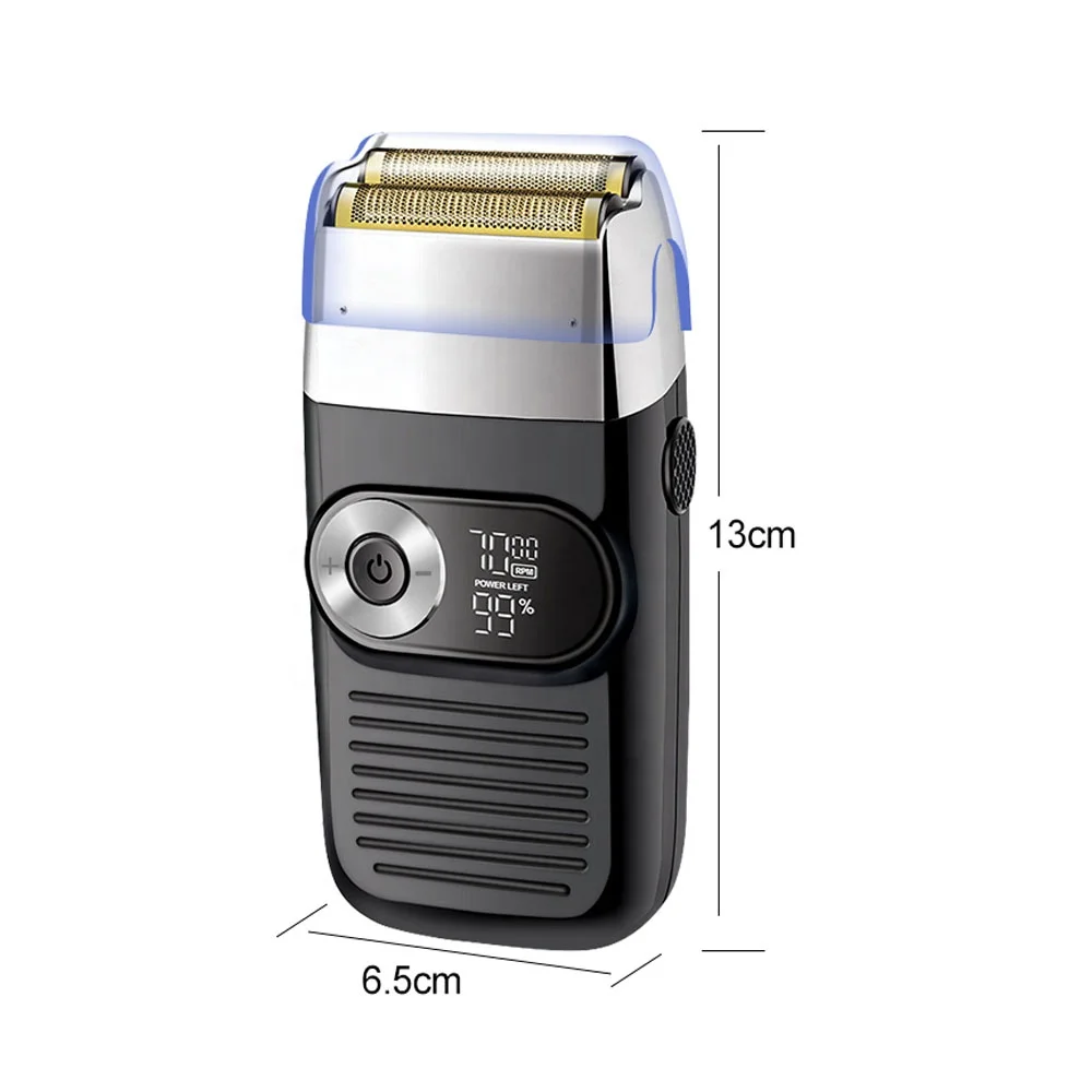 Balding Clipper Electric Man Shaver Razor LCD Power & Speeds Display USB Power Professional 2 in 1 USB Interface Male Face 5W