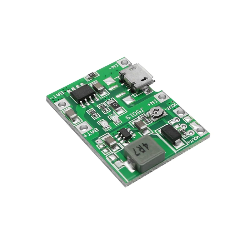 Adjustable 18650 Lithium Battery Charging Discharge Integrated Step Up  Module