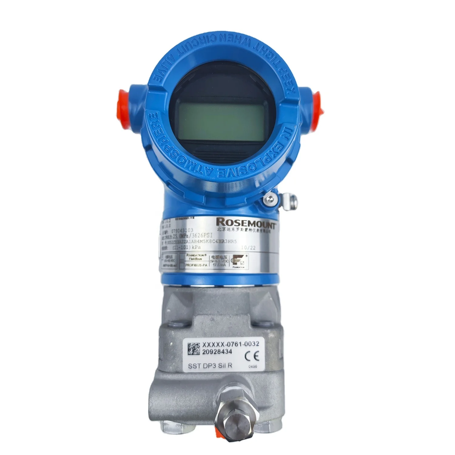 High Precision RoseMount 3051CD Differential Pressure transmitter Transducer