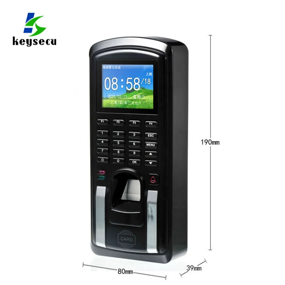Keysecu Biometric Fingerprint Scan Time Attendance With Access Control