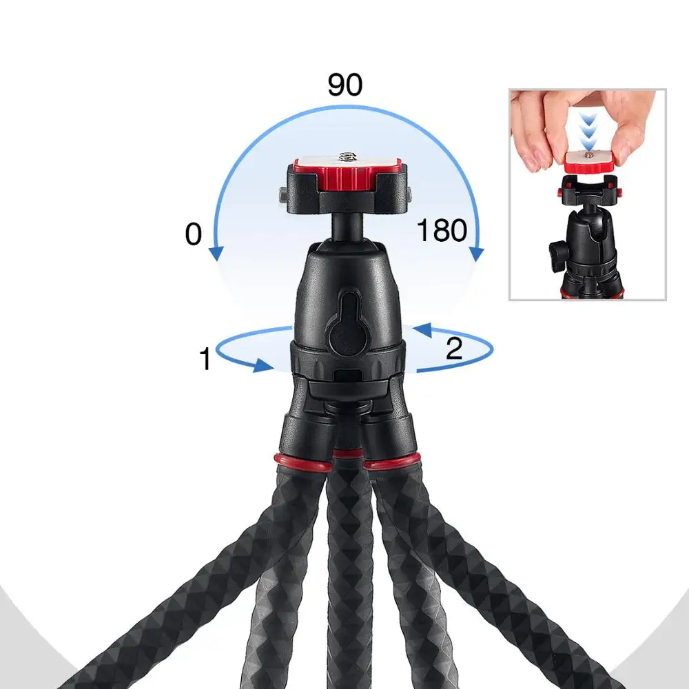 Палка для селфи Sunrise из алюминиевого сплава мобильного телефона DSLR-камеры Легкий Портативный Гибкий