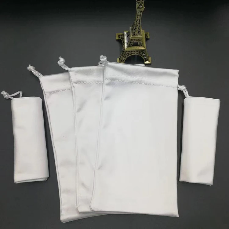 Custom Full Color Printing Microfiber Eyeglasses/ Sunglasses Soft Drawstring Bag