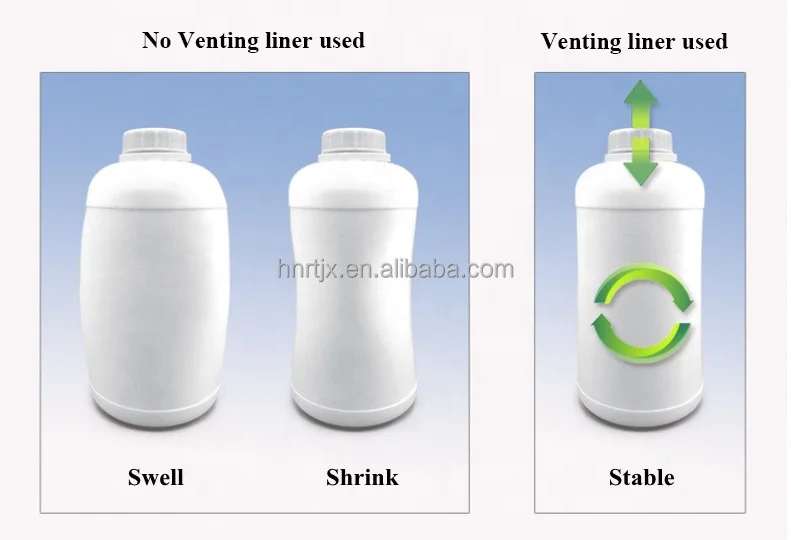 Custom Sizes Air Released Aluminum Foil Vent Bottle Cap Seal with Paper Backed Separable