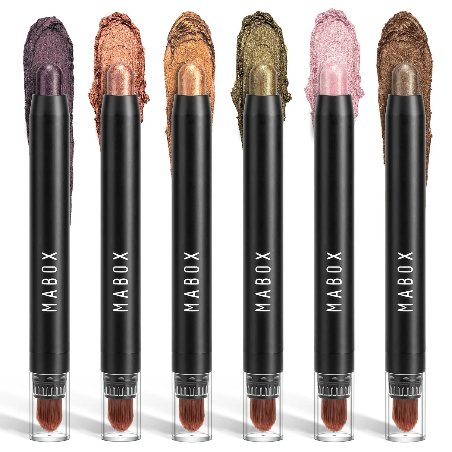 12 colors 2 in 1 korean make up Multi-Stick highlighter shimmer Cream eye Shadow glitter makeup Eyeshadow Stick Pencil Crayon