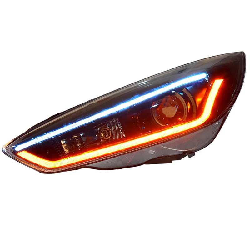 Runde Top Quality LED Headlight For Focus RS 12-18 Headlights Modified Led With Demon Eye Daytime Running Light Lens Streamer