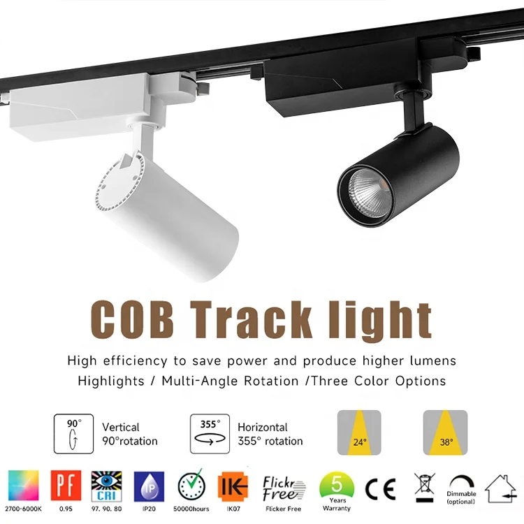 High Quality 30W Cob Led Track Light 220 V Waterproof Spotlight Outdoor Lighting Shop Track Rail Light