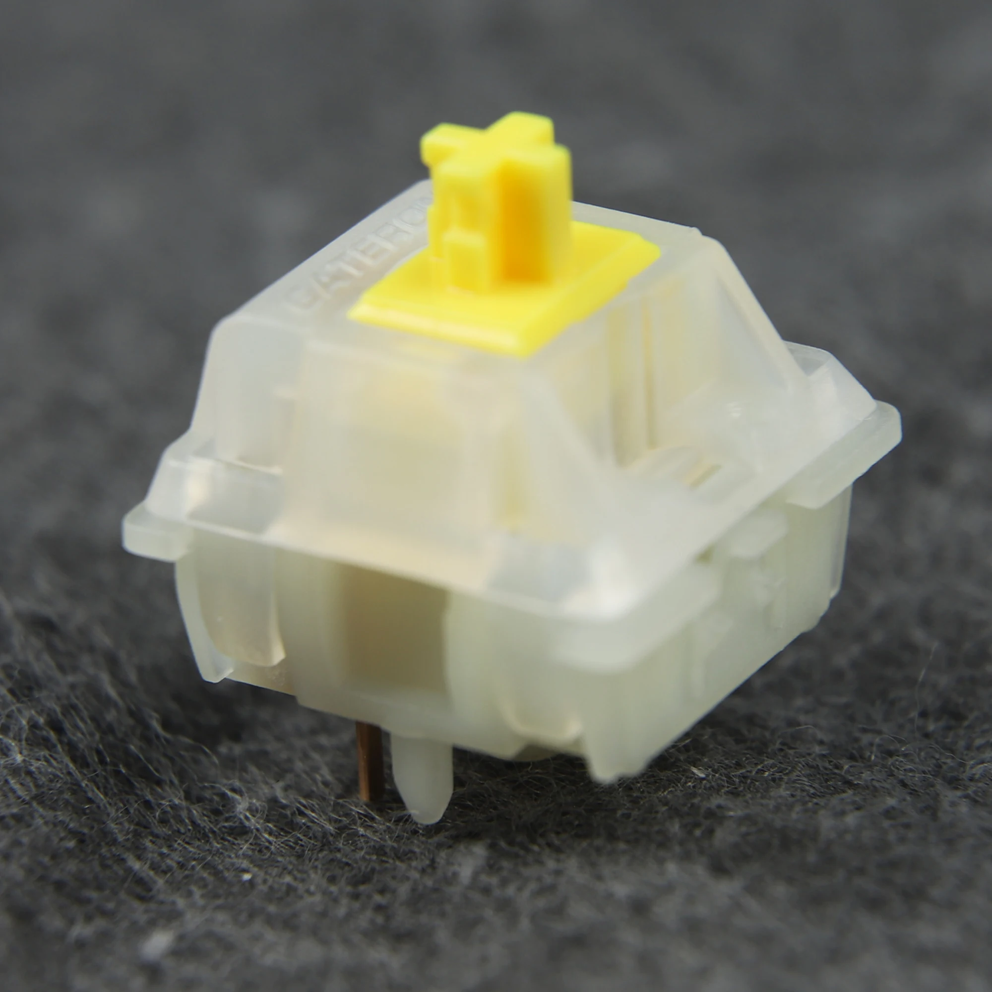 Gateron KS-3X1 CAP Milky Yellow V2 Switches With 5pin RGB Linear 63g MX Stem For Mechanical Keyboard