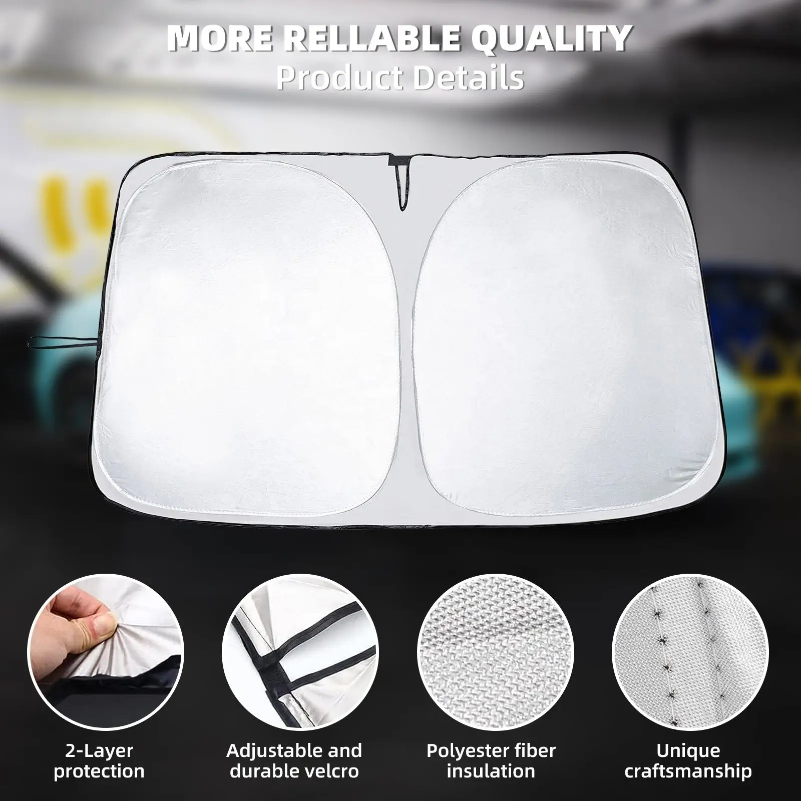 Car Window Sun Shade Windshield Sunshade Privacy Skylight Blind Shading Curtain Front Rear Windshield for Tesla Model 3 Highland