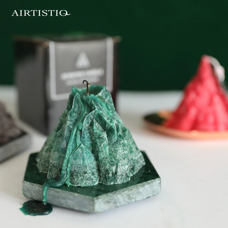 Wholesale art novelty mountain shaped taper candles