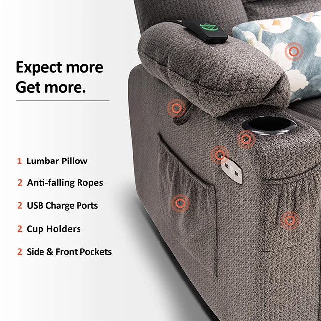 CY Hot Sale Electric Power Lift Recliner sofa Chair with Massage and Heat for Elderly