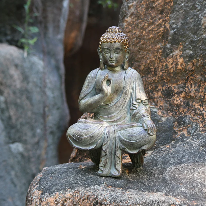 Customized Outdoor Meditating Resin Sitting Buddha Statue Resin Crafts Buddha