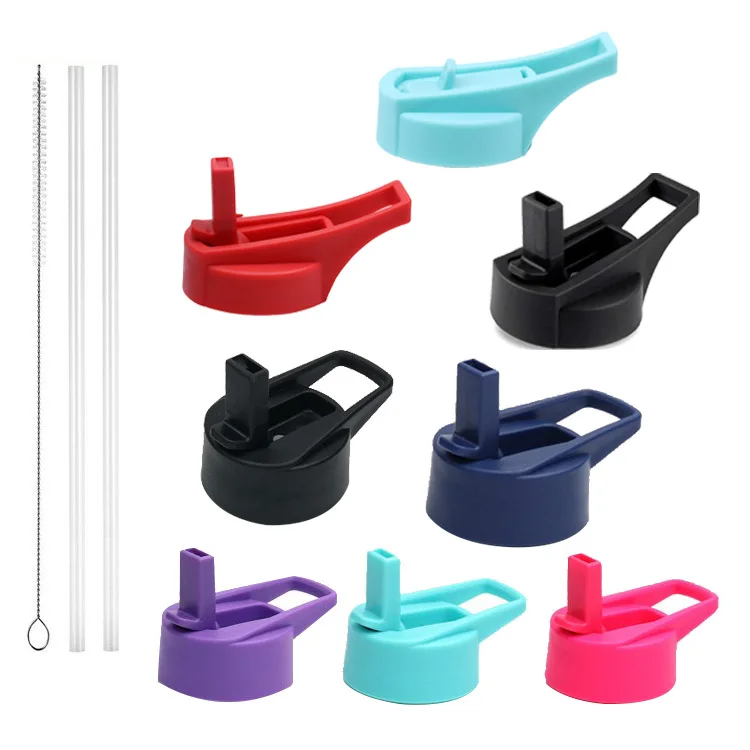BPA Free Thermos Wide Mouth Sport Replacement Straw Cap Lids for Hydro Stainless Steel Water Bottle Vacuum Flask