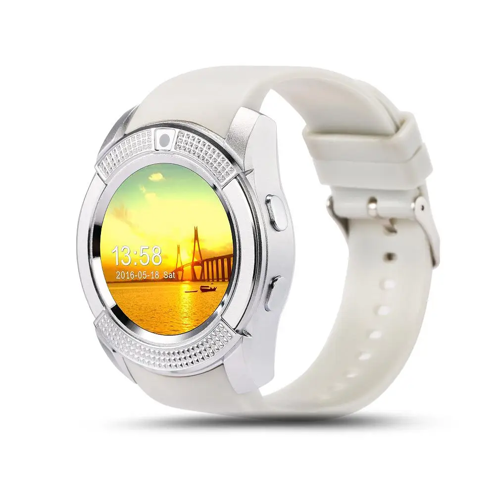 New Electronic Product V8 OEM Android Smart Watch SIM 2020 Popular Mens Women Sports Bracelets Wrist Watch Fitness Smart Band V8