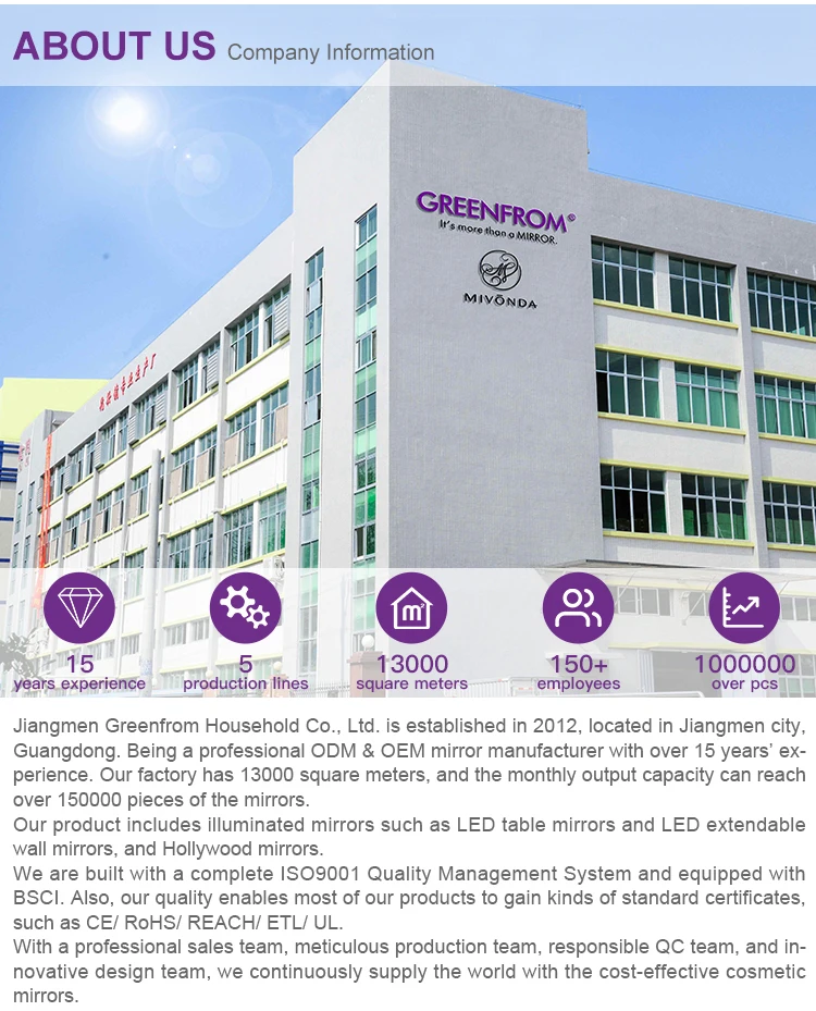 New Led Makeup Mirror Portable Girl Desktop Table Mirror With Storage Box