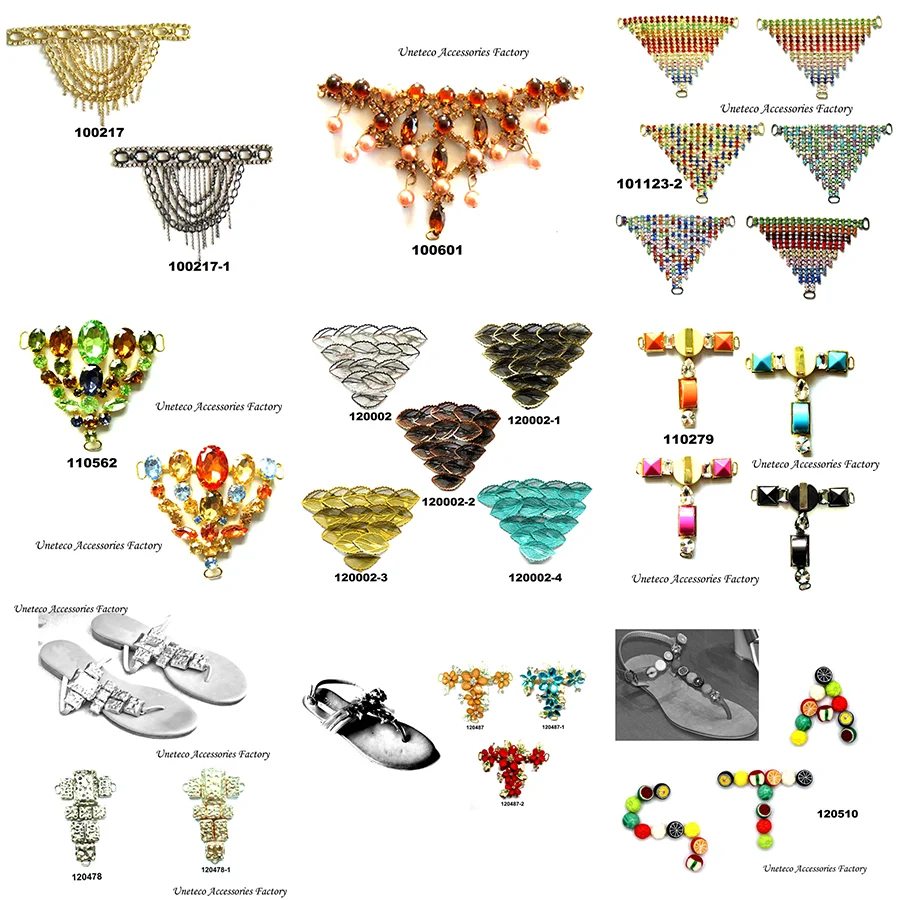 Crystal Flip Flop Chain Rhinestone Shoes Accessories Chains Slipper Decoration Jewelry Making
