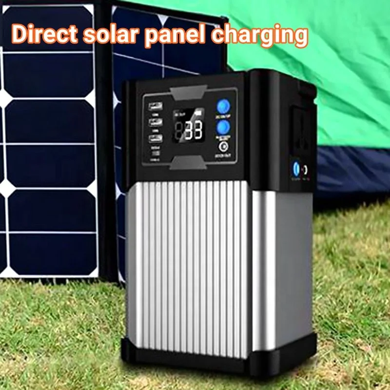 Hot Sell 300w Off-grid Generator Led Light Wireless Charger Solar Charging Portable Power Banks Power Station With Solar Panel