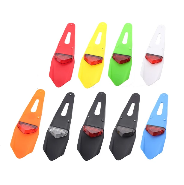 REALZION заднее крыло мотоцикла Песочная защита с задними фонарями светодиодные стоп-сигналы для внедорожника подсветка номерного знака для KTM Universal