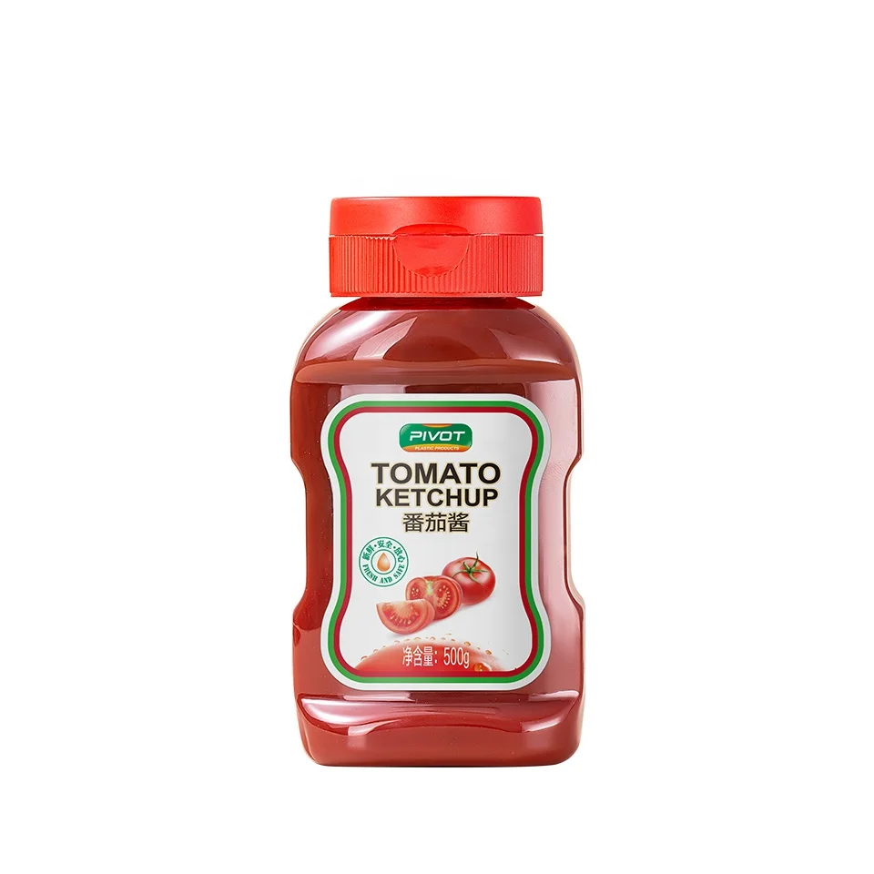 10OZ 12OZ  Empty Woozy Spice Tomato Jam Chili Table  Salad Hot Plastic Sauce Squeeze Bottles With Flip Lid